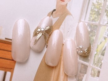ネイルサロンフォーユー(for u)/ピンク×リボン♪￥６９８０