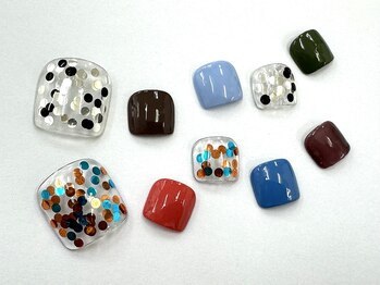 ネイルサロン クイール 小山店(NAIL SALON QUILL)/ホログラム×ワンカラー