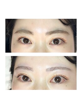 ネイルアンドアイラッシュサロン マーブル(marble)/眉毛とまつげのお得なセット