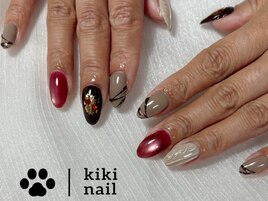 バレンタインネイル