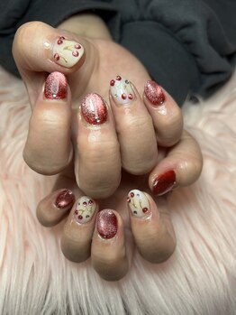 さくらんぼネイル