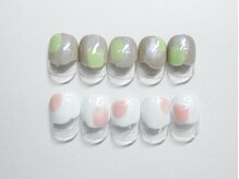 ユメノソラ 越谷店(yumeno空)/塗りかけデザイン ￥3900