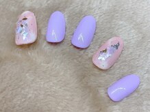 ネイルサロンアンドスクール アイビー(IVY)/シェルと箔で可愛い大人の指先