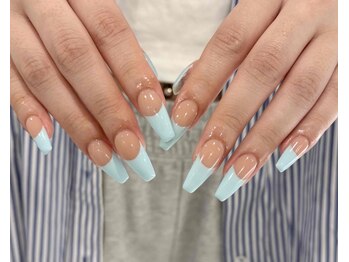ルアナネイルナゴヤ(LUANA nail nagoya)の写真/【パラジェル取扱サロン】負担を最小限に抑えた長さだしで、女性らしい長く綺麗なお爪に◇1本～長さだしOK