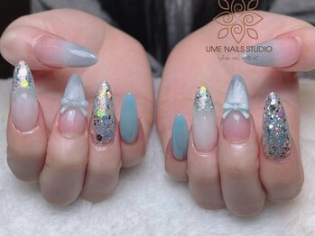 ウメネイルスタジオ(UME NAIL STUDIO)/長さだしやり放題×つけ放題