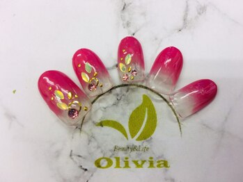 ビューティーアンドライフ オリビア(Beauty&Life Olivia)/リーフ&ピンクグラデーション