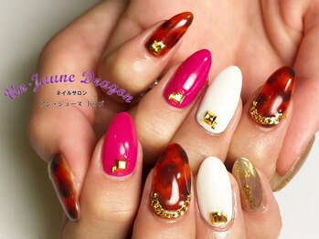 アン ジョーヌドラゴ/ピンク☆べっ甲ネイル