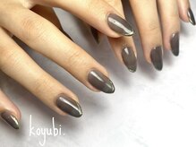 コユビ(koyubi.)/ミラーフレンチシアーブラック