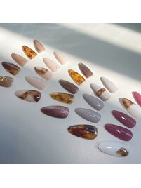 《hand》べっ甲定額ネイル