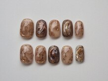ファンクションネイルズ 表参道 原宿(FUNCTION NAILS)/ブラウンニュアンス/秋ネイル