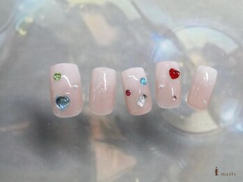 アイネイルズ 横浜WEST店(I-nails)/グラデビジューラメ9480円