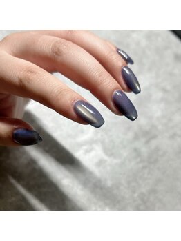 ルート12/秋カラーマグネットネイル