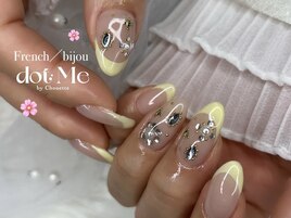 イエローフレンチネイル