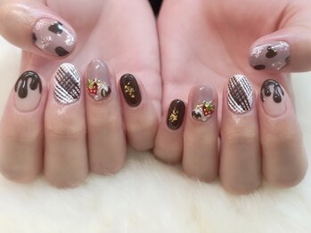 ネイルアート エクリ(Nail Art:Ecrit)/【バレンタインネイル】