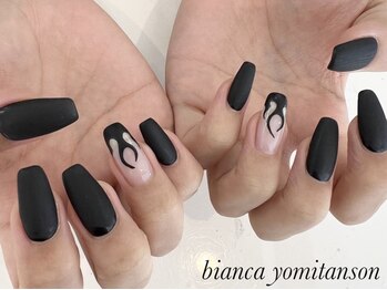 ブラック×マットネイル
