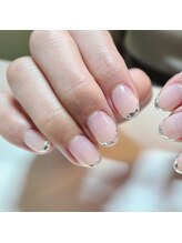 ネイルアンドまつげエクステ専門サロン スリー(THREE)/ガラスフレンチ