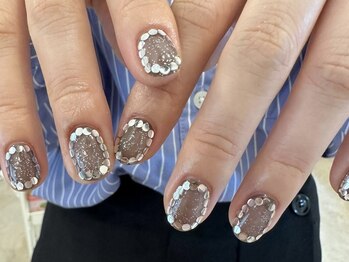 アイネイルズ 天神今泉店(I-nails)/【sana.i】囲みホログラムネイル