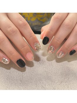 ブラック×シルバーホロ