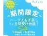 【期間限定◆受け放題！】ハーブよもぎ蒸し１ケ月受け放題→￥12000