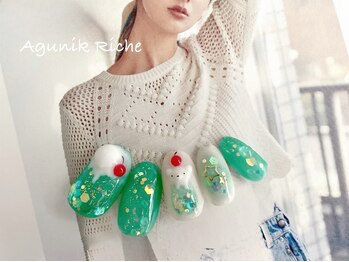 アグニークリッシェ(Agunik Riche)/【クリームソーダネイル】