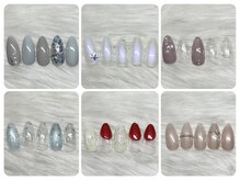 ジェル初心者さんオススメのサロンです【写真】マンスリーネイル