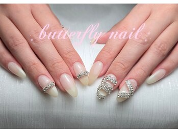 蝶々ネイル バタフライネイル(butterfly nail)/