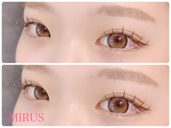 ミルス 上大岡駅前店(MIRUS)の写真/マツエク＝濃いを覆す！丁寧カウンセリング&施術後のお手入れ法までしっかりサポート♪[フラットラッシュ]