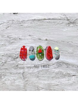 ネイルズ モダ(NAIL'S MODA)/7月の新作3/スイカ