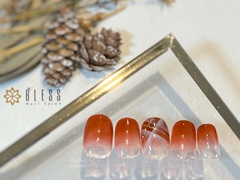 ネイルアンドアイラッシュ ブレス エスパル山形本店(BLESS)/定番チェックのグラデーション