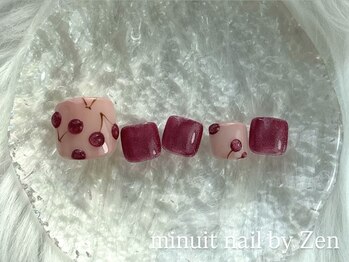 ミニュイネイルバイゼン(minuit nail by Zen)/【foot】定額デザインコース