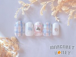 落書きえんぴつにゃんこネイル