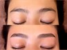 【毛流れ矯正】眉毛WAX+ブロウラミネーション（眉毛パーマ）￥7500メンズも◎