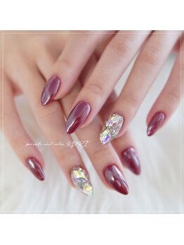 瑠璃(RURI)/ボルドー×ホワイトミラー