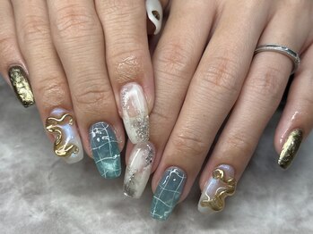 エイム 下北沢(aim)/秋デザインネイル