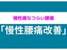 【☆慢性腰痛でお困りの方☆】慢性腰痛/根本改善コース☆初回限定￥3,980