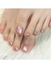 【爪想いジェルネイル/フットワンカラー】健康にネイルを続ける 初回8000円