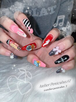 アトリエ ペーニクルス #2(Atelier Peniculus.#2)の写真/いつでも爪先に推しを◎アニメ/キャラクター/アーティスト細部まで妥協しない繊細アートが自慢のサロン