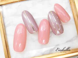 (851)ストライプネイル