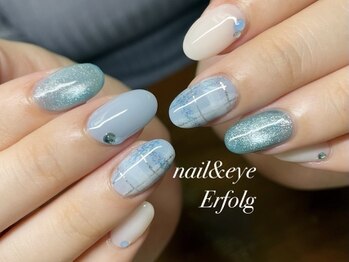 冬にやりたいニットチェックnail