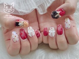 LINE問合せ必須3Dネイル別途料金