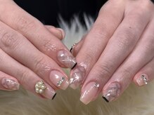 サロン ジジネイル(Salon GIGI Nail)/岡本施術・透けツイードネイル