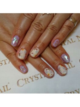クリスタルネイル ボンベルタ橘店(CRYSTAL NAIL)/ワンカラーネイル