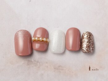 アイネイルズ 横浜EAST店(I-nails)/オフィスくすみジュエルネイル