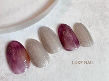 ルークネイル 恵比寿店(LUKE NAIL)/クリアニュアンスマーブル　夏