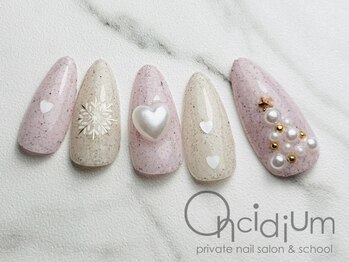 オンシジューム(Oncidium)/クリスマスネイル♪