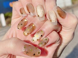 ハート☆ホログラムネイル