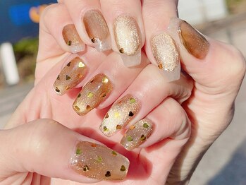 ネイリックス 栄ガスビル(NAILX)/ハート☆ホログラムネイル