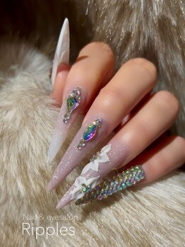 リプルス(Ripples)の写真/写真映え確実！卒業式やイベントを彩る「長さ出し」×「主役級アート」。理想の派手ネイルがここに☆