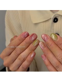 ニュアンス/プルマグ/春ネイル