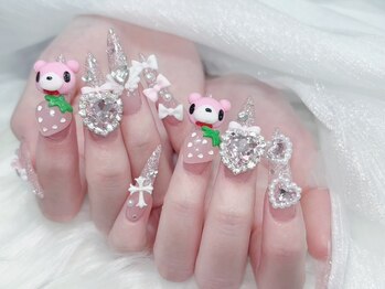 Mochi Mochi Nail Salon【長さだし/スカルプ/持ち込み/つけ放題/マグネット】の写真/持ち込みデザイン大歓迎☆ベテラン技術者がキャラクターからニュアンスまで幅広く再現します♪